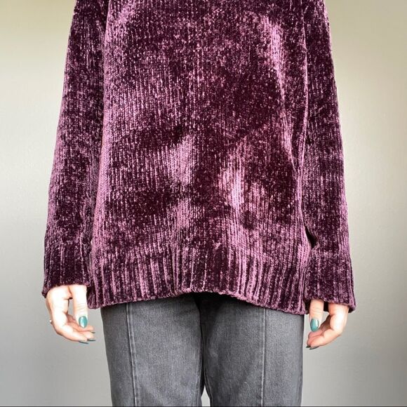 Orvis Women’s Purple Relaxed Crewneck Soft Warm Lounge Sweater Sz L - Picture 5 of 9